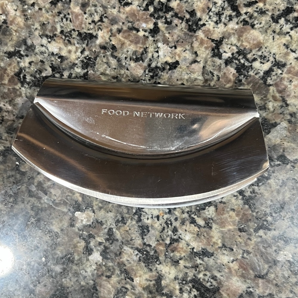 Food Network Stainless Steel Mazzaluna Chopper ✨ NEVER USED ✨ NWOT